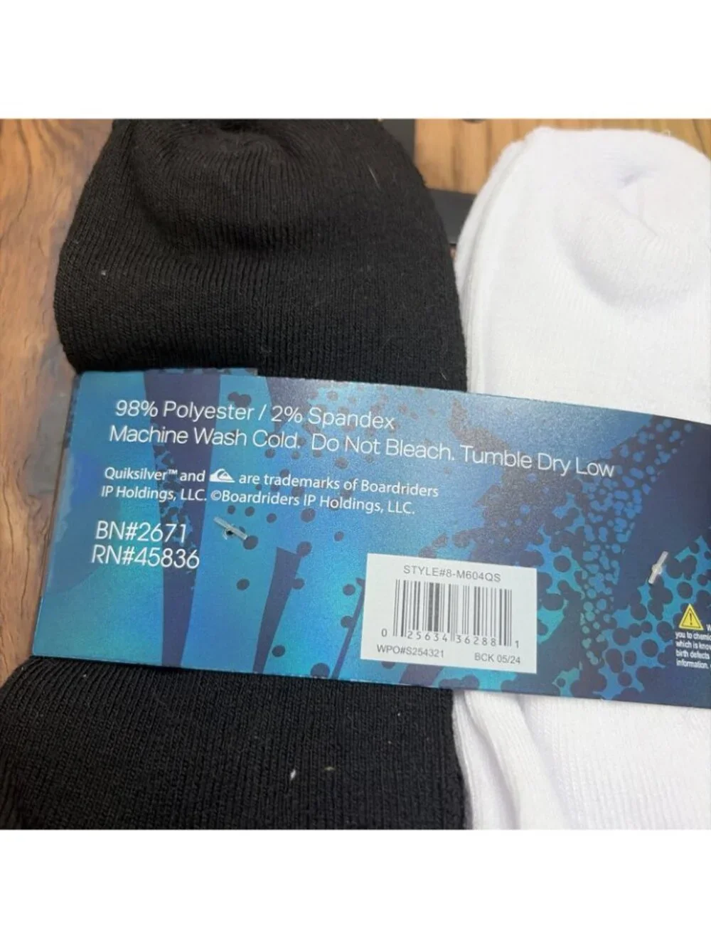 Men’s Quicksilver 8 Pack Half Cushion Low Cut Socks New 10-13